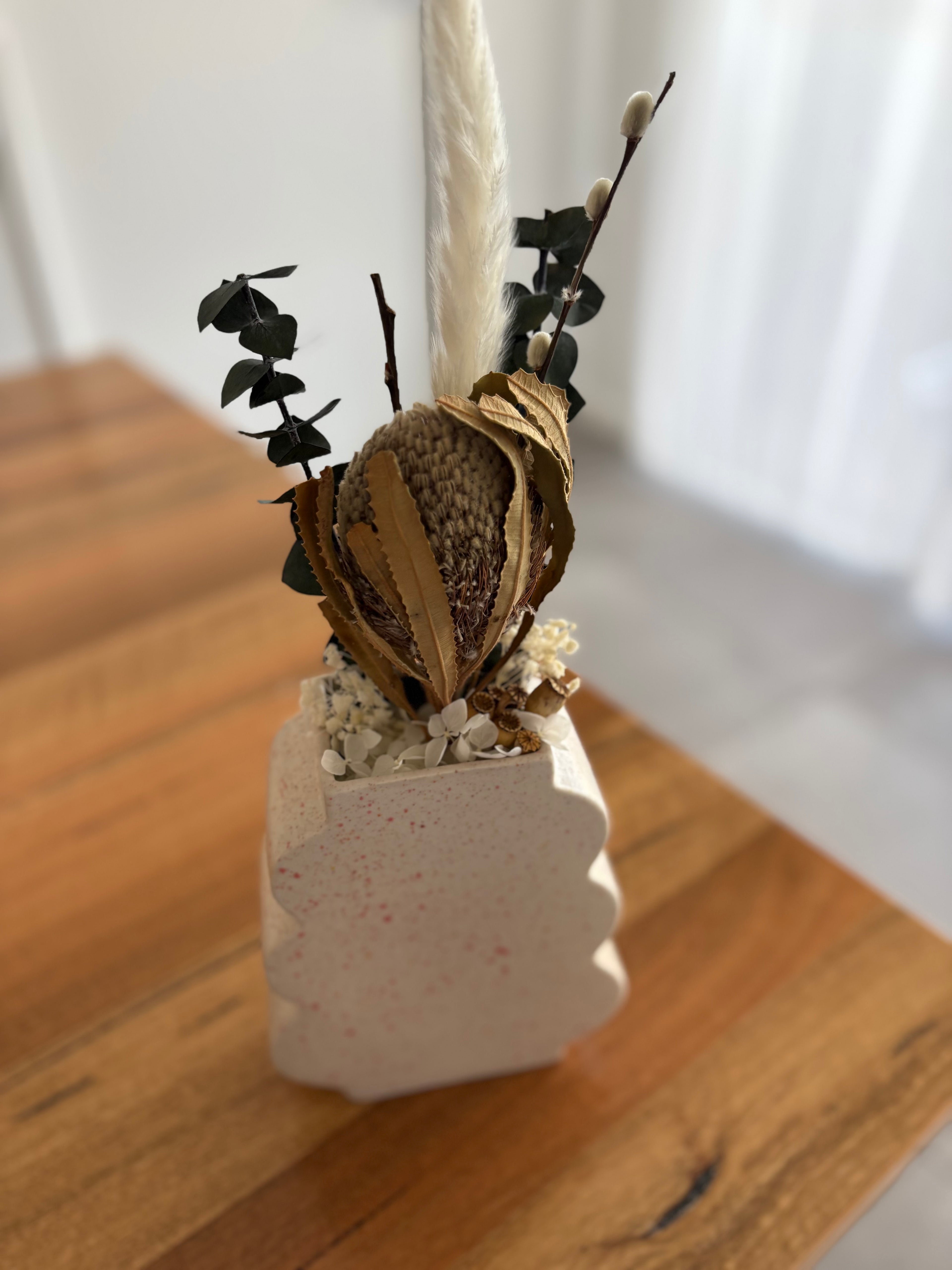 Medium Arrangement - Banksia & Poppy Pods Neutral